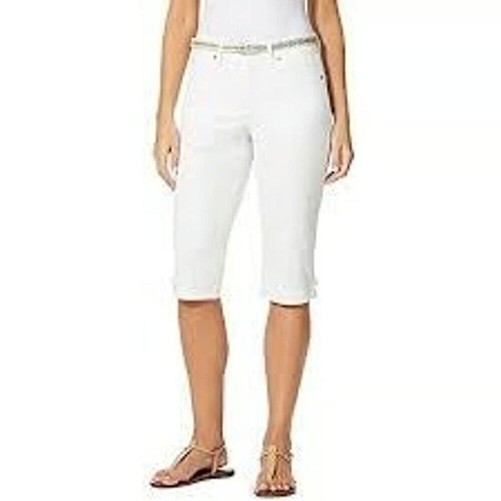 Gloria Vanderbilt Belted Skimmer Capri Vacation Resort Coastal Grandma 24 NWT